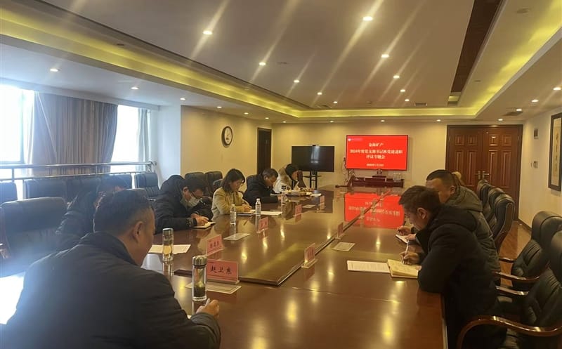 矿勘集团金海浚？蟛橹倏2024年度党支部书记抓党建述职评议专题会