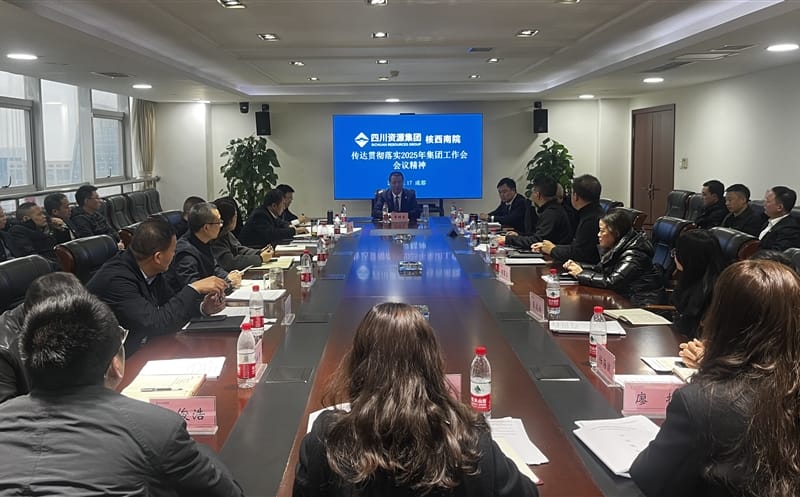 凝心聚力担使命 踔厉高昂谱新篇┃ 核西南院贯彻落实2025年四川拉斯维加斯3133cc集团 事情会聚会精神