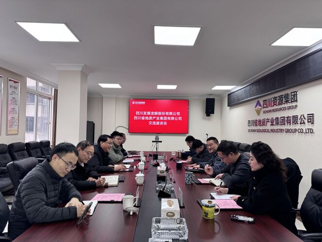四川生长龙蟒股份有限公司与四川省地质工业集团有限公司开展交流座谈会