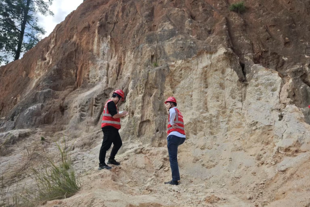 离子吸附型稀土现场视察