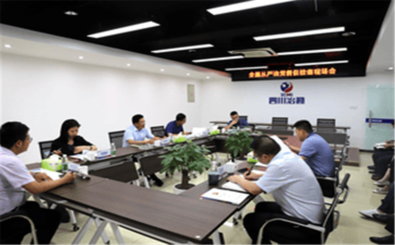 中共四川省冶勘物流有限公司支部委员会 召开周全从严治党催促检查现场会