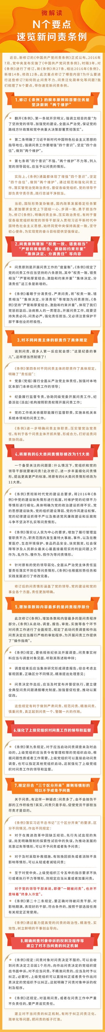 N个要点，，，，，速览新问责条例(转自共产党员网)_行业资讯_新闻中心_拉斯维加斯3133cc有限责任公司