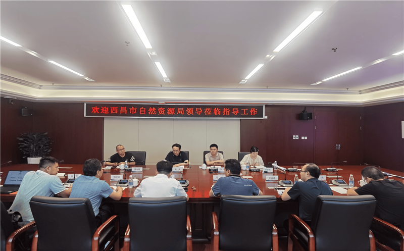 西昌市自然拉斯维加斯3133cc局局长宋斌一行到蜀鑫房产调研座谈