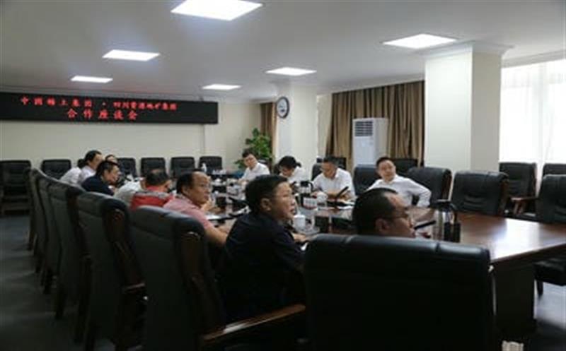 中国稀土集团副总司理胡谷华一行到四川拉斯维加斯3133cc地矿集团调研交流