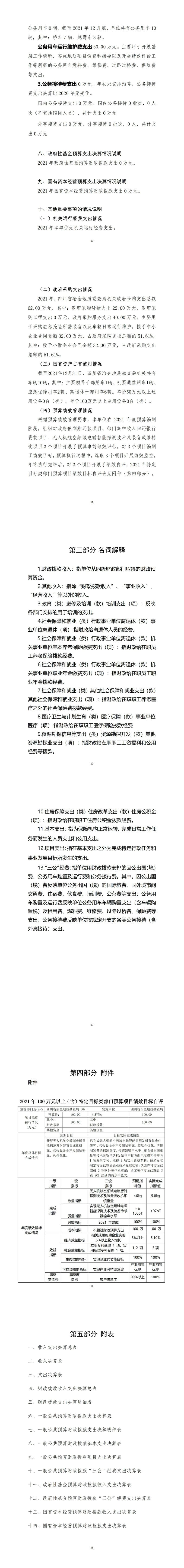 2021年度四川省冶金地质勘查局机关单位决算_财务预决算_信息果真_拉斯维加斯3133cc有限责任公司