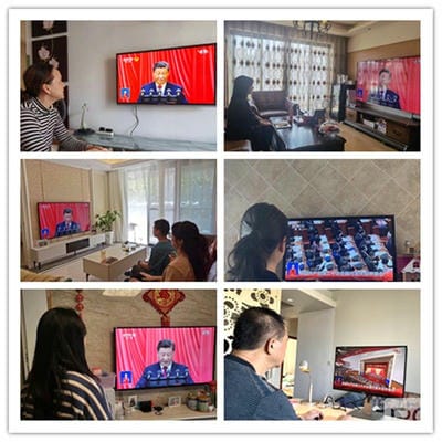 热烈庆祝中国共产党第二十次天下代表大会胜利召开——地矿集团全体职工收听收看开幕会_红色堡垒_党建群团_拉斯维加斯3133cc有限责任公司