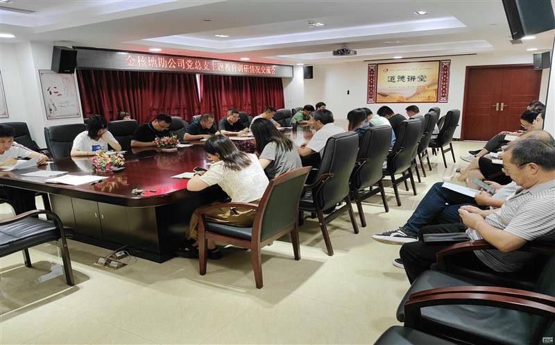金核地勘公司党总支组织召开主题教育调研情形交流会