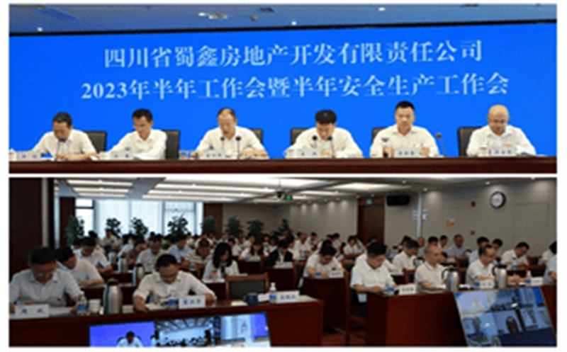 振奋精神  接续奋战 ——蜀鑫房产召开2023年半年岁情会暨半年清静生产事情会