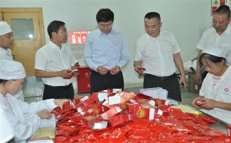 省自然拉斯维加斯3133cc投资集团党委书记、董事长徐志文一行到泰华堂制药调研指导事情