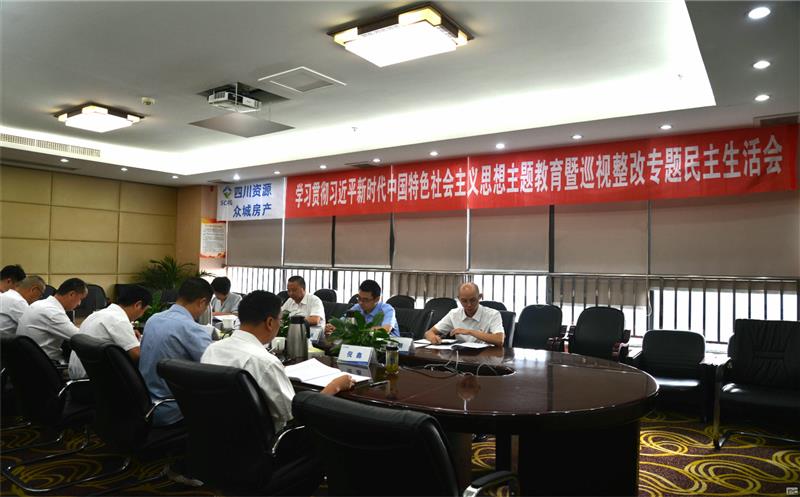 众城房产召开学习贯彻习近平新时代中国特色社会主义头脑主题教育暨巡视整改专题民主生涯会