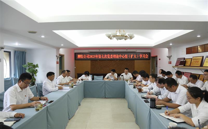 测绘公司党委召开主题教育暨巡视整改专题民主生涯会会前理论学习中心组学习聚会