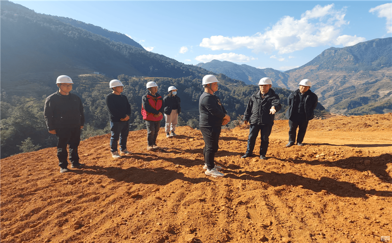 核西南院对攀枝花市盐边县永兴镇作坊村土地整治项目开展检查