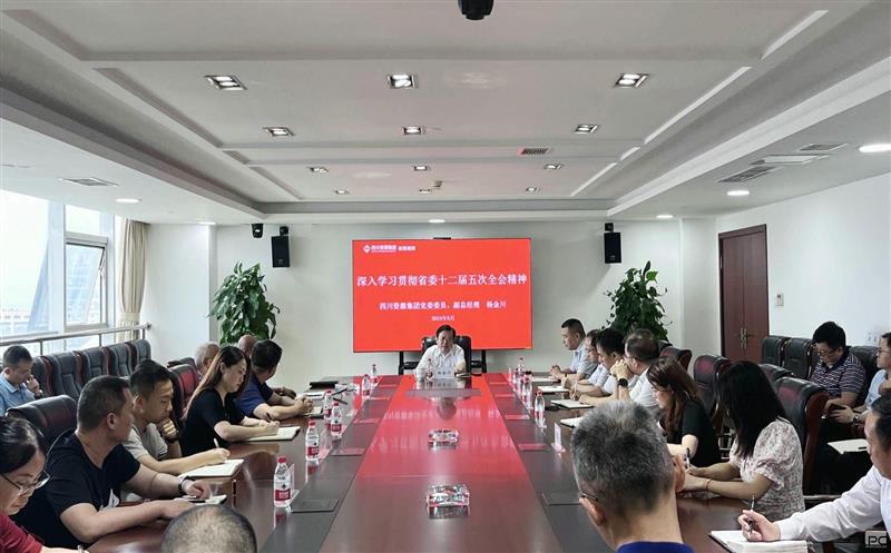 集团向导到核西南院宣讲省委十二届五次全会精神