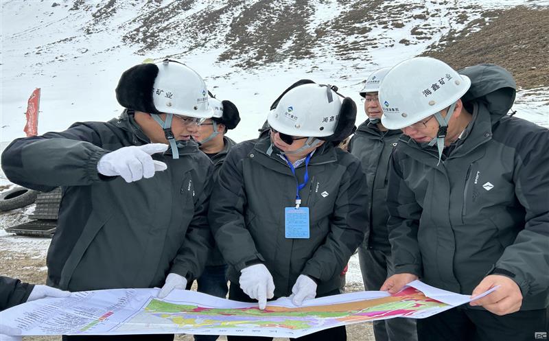 公司向导到海鑫矿业调研指导事情